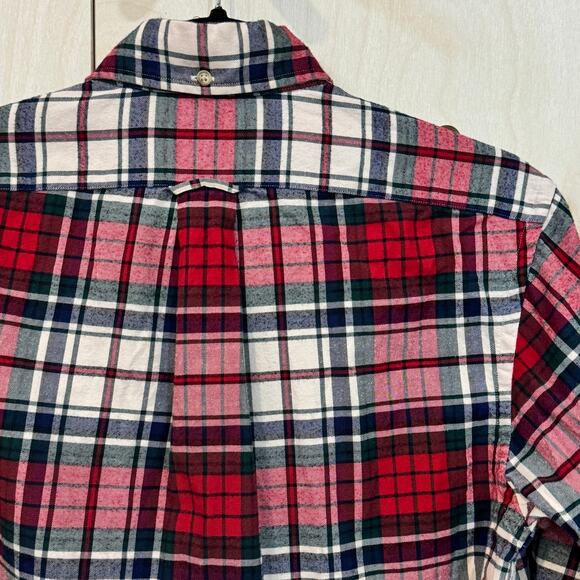 RALPH LAUREN Flannel Button Down Shirt Mens SZ S Red Tartan Plaid - Picture 4 of 8